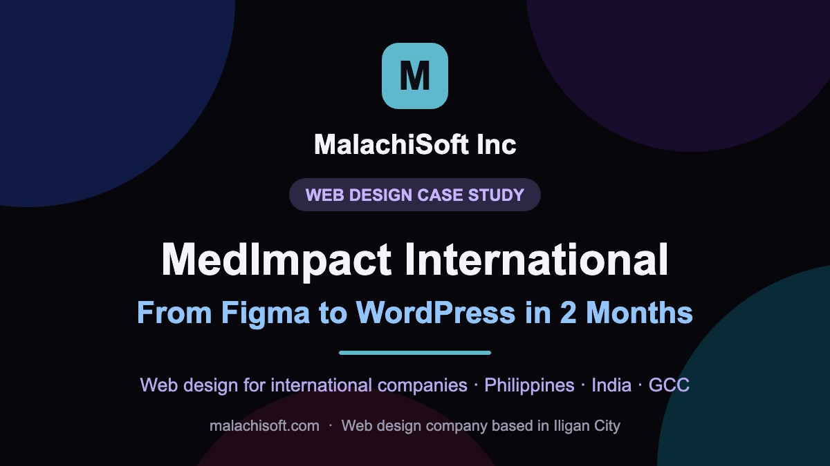 MedImpact International website — from Figma to WordPress